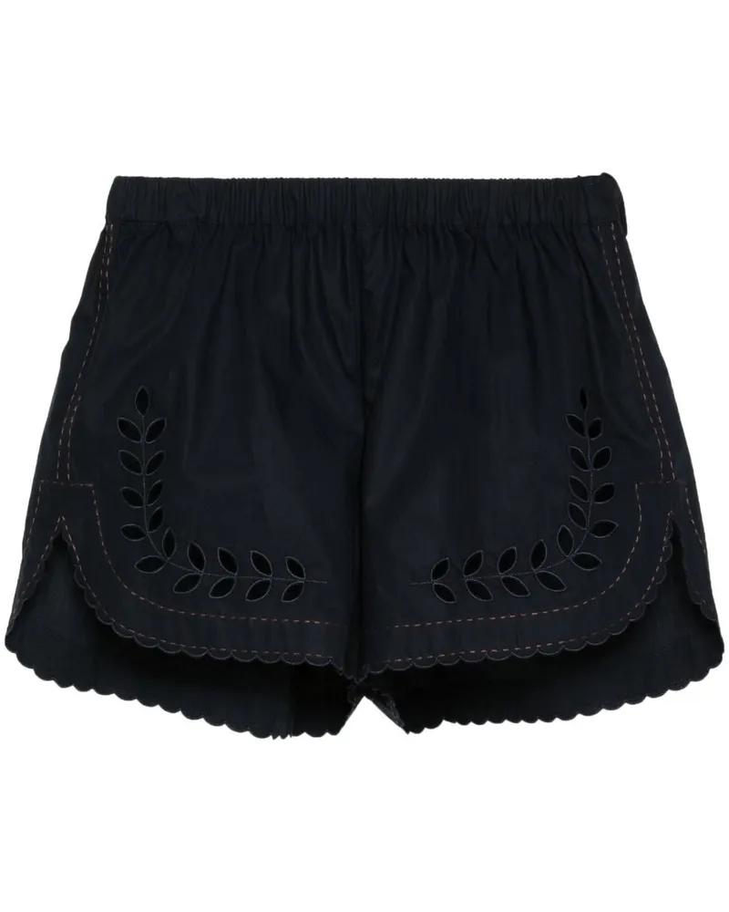 VITA KIN Skye Shorts aus Popeline Blau