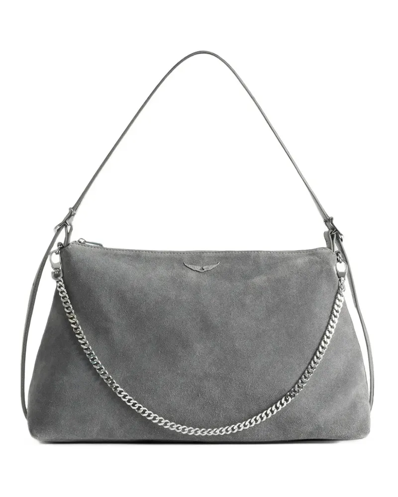 Zadig & Voltaire Jim Tasche aus Wildleder - Grau Grau
