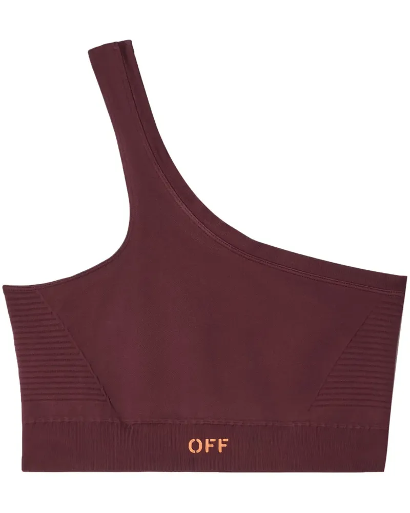 OFF-WHITE Einschultriger Sport-BH - Rot Rot