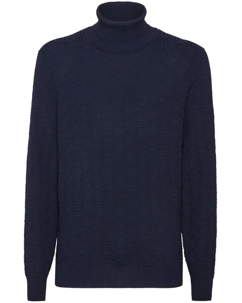 Philipp Plein Sweatshirt mit Monogramm - Blau Blau