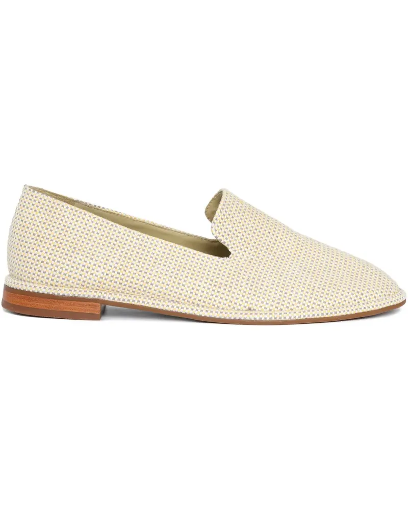 Sarah Chofakian Brunch woven loafer - Nude Nude