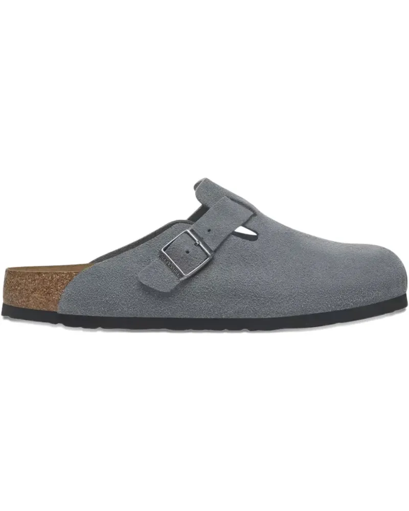 Birkenstock Boston "Basalt Grey" Slipper - Grau Grau