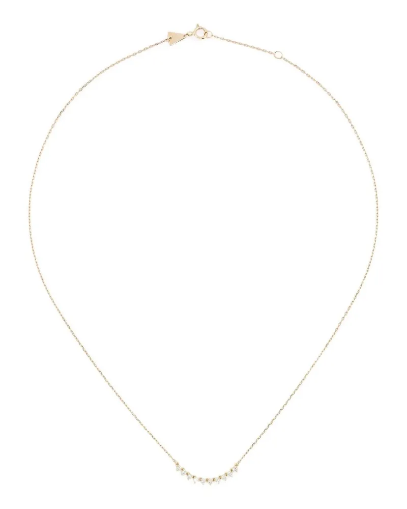 Adina Reyter 14kt Gelbgoldhalskette mit Diamanten Gold