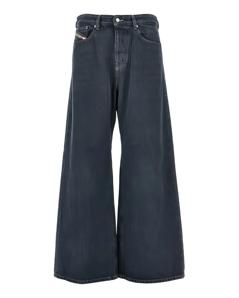 Diesel Jeans mit weitem Bein - Schwarz Schwarz