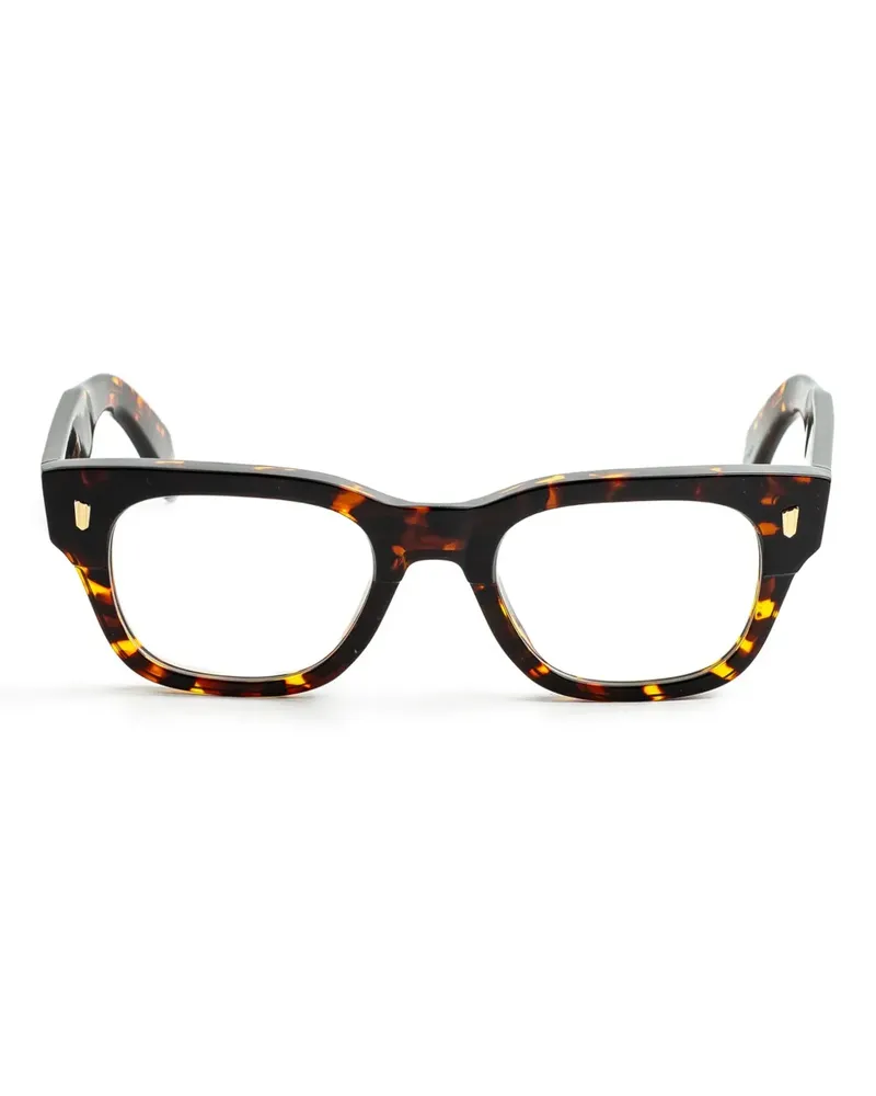 Cutler and Gross Brille mit eckigem Gestell - Braun Braun