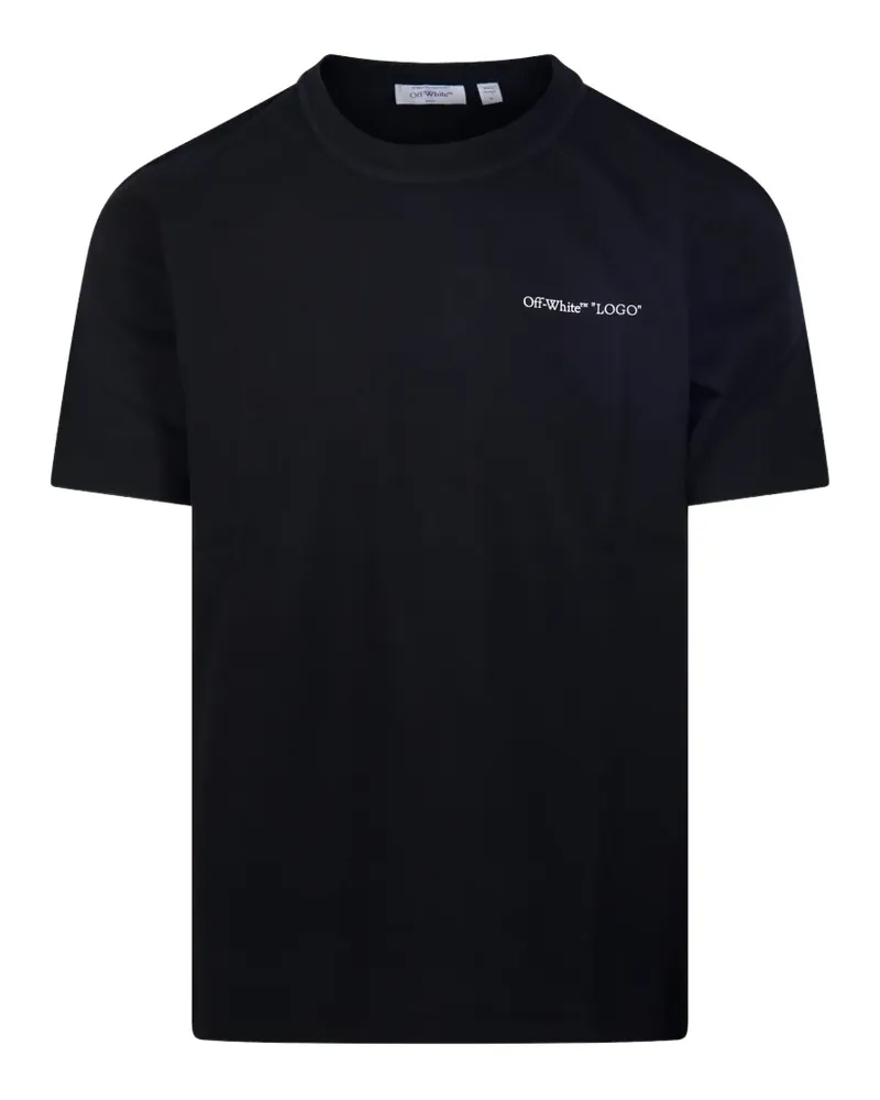 OFF-WHITE T-Shirt mit Logo-Print - Schwarz Schwarz