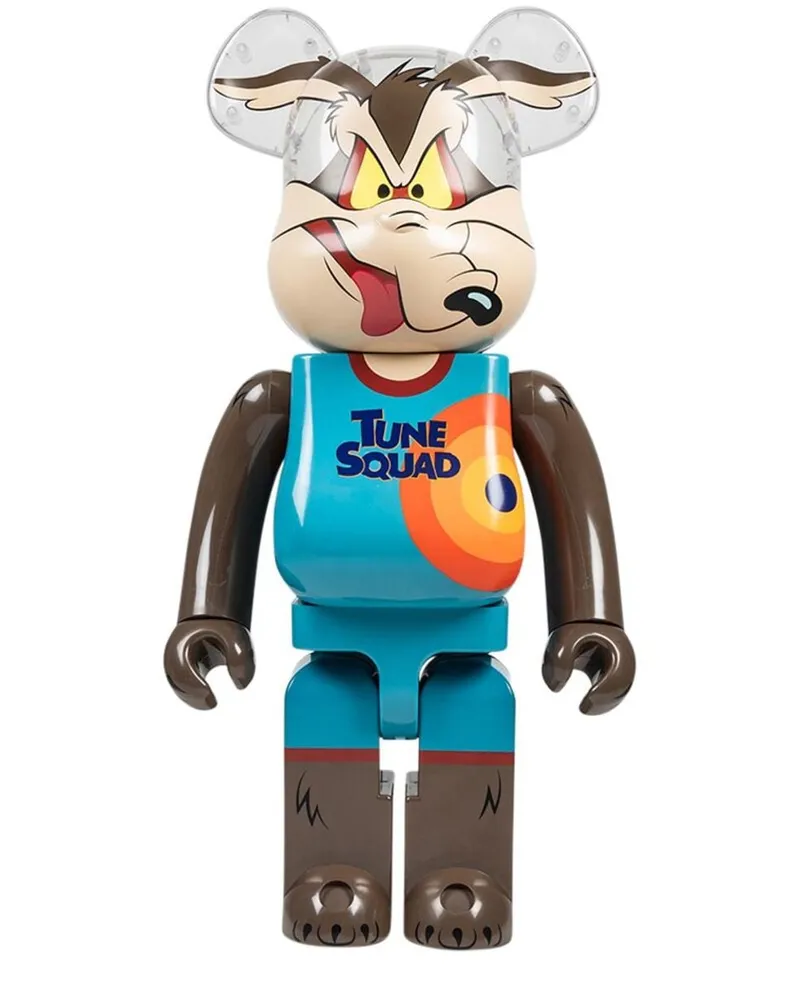 Medicom Toy x Space Jam A New Legacy Bearbrick Wile E Coyote 1000% Figur Braun