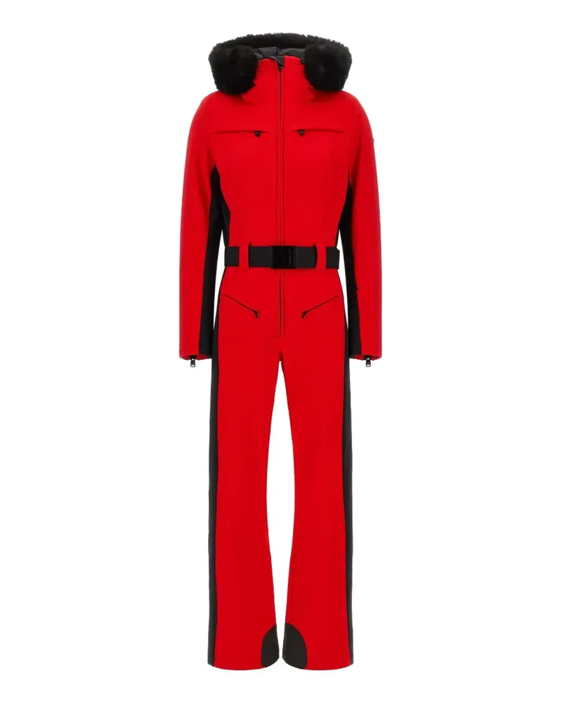 GOLDBERGH Parry Skihose mit Faux Fur-Besatz - Rot Rot