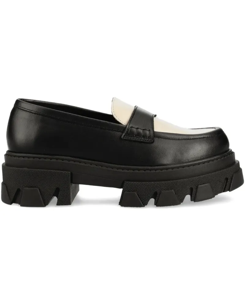 Alohas Loafer mit Plateau 55mm - Schwarz Schwarz