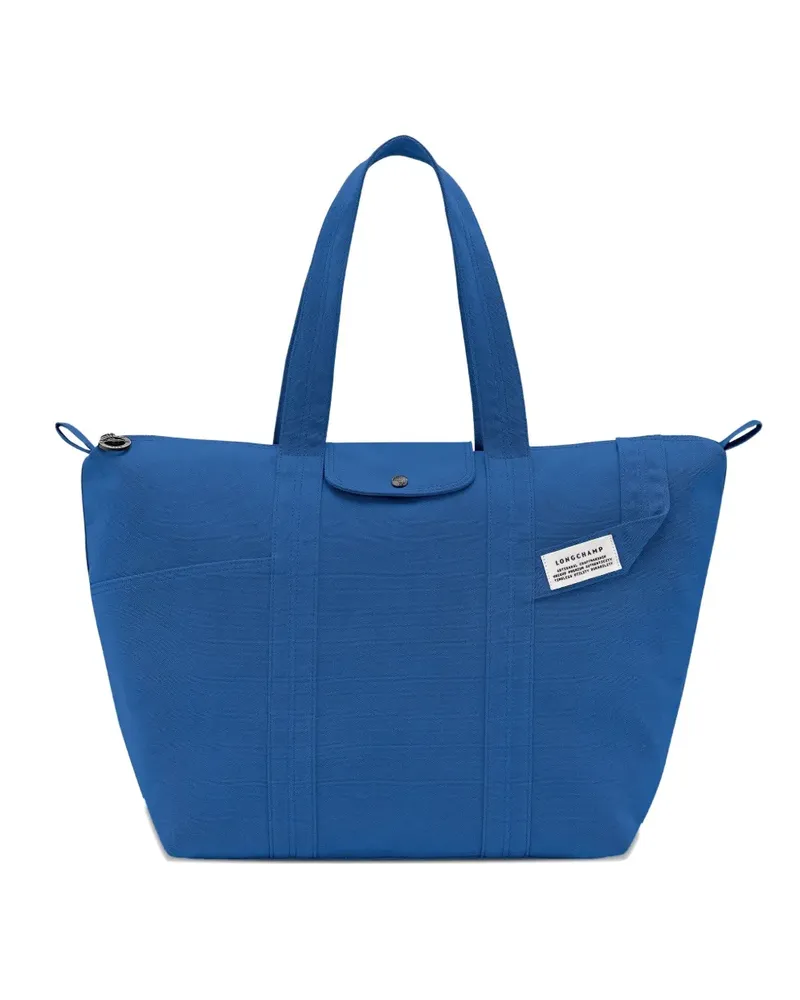 Longchamp XL Le Pliage Tote Bag aus Canvas - Blau Blau