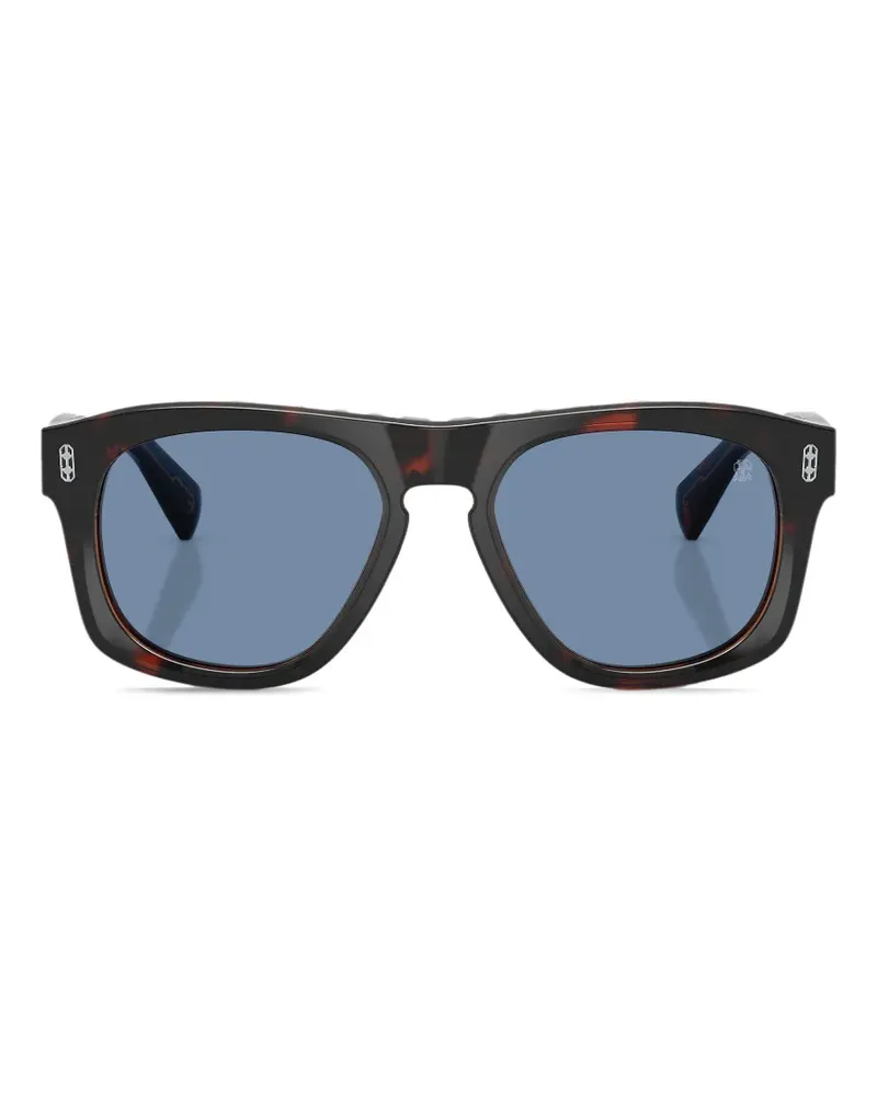 Brunello Cucinelli Sonnenbrille in Schildpattoptik - Braun Braun