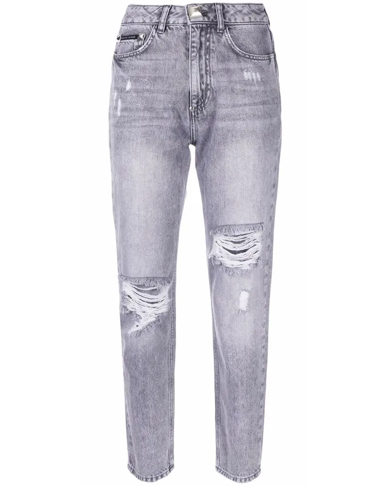 Philipp Plein Distressed-Jeans - Grau Grau