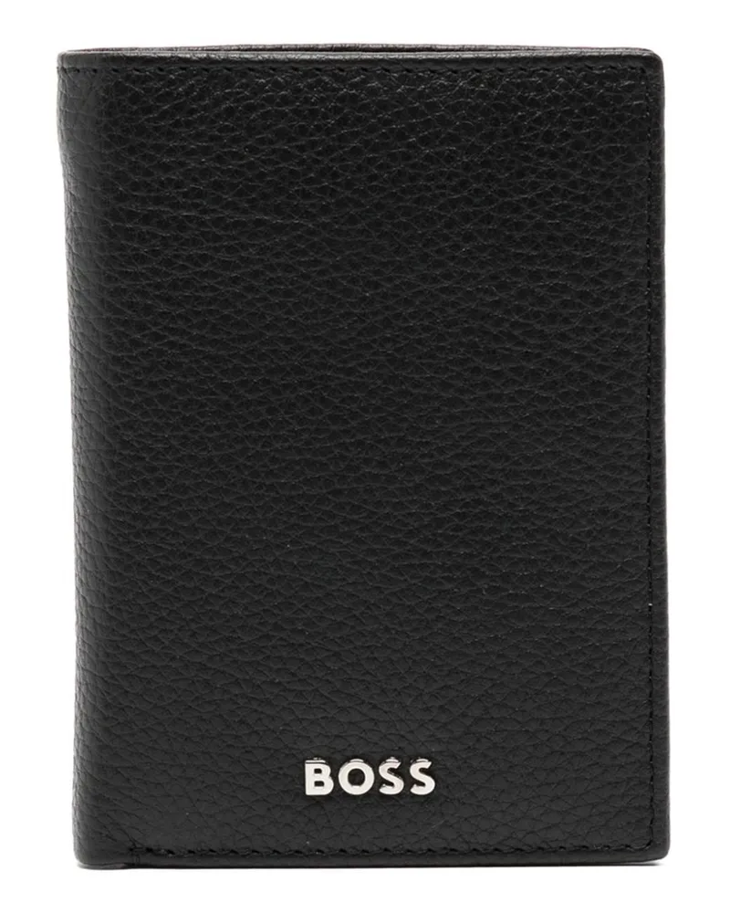 HUGO BOSS Portemonnaie mit Logo-Schild - Schwarz Schwarz