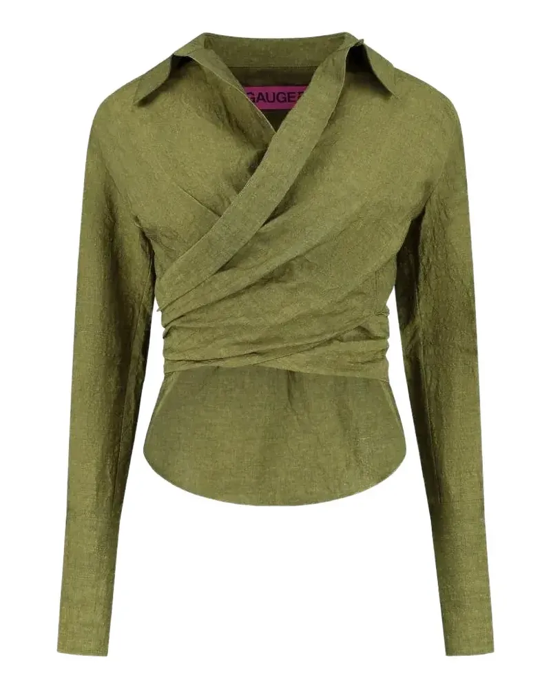 GAUGE81 Sabinas wrap shirt - Grün Grün