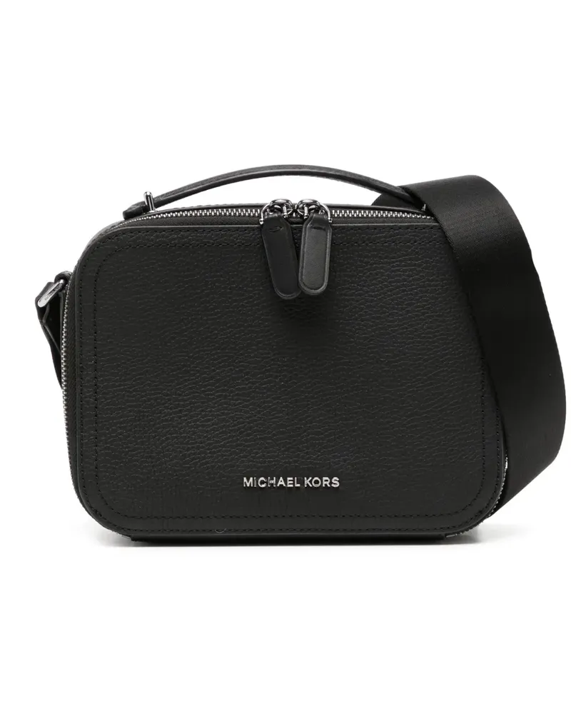 Michael Kors Kuriertasche mit Logo-Nieten Schwarz