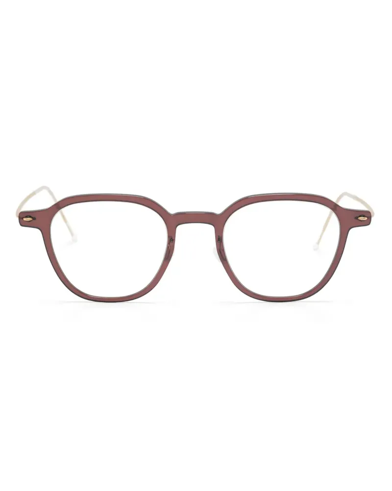 Lindberg Brille mit rundem Gestell - Braun Braun