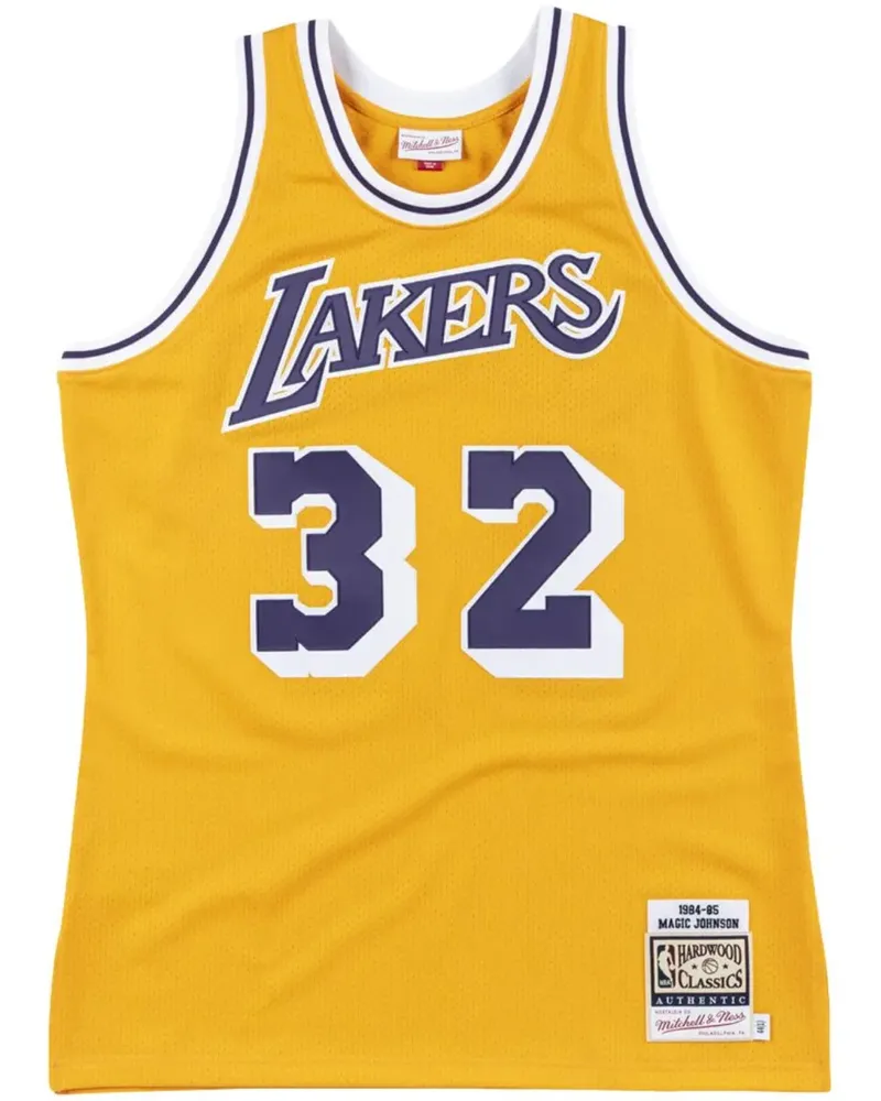 Mitchell & Ness NBA LA Lakers 84 Magic Johnson Trikot - Gelb Gelb
