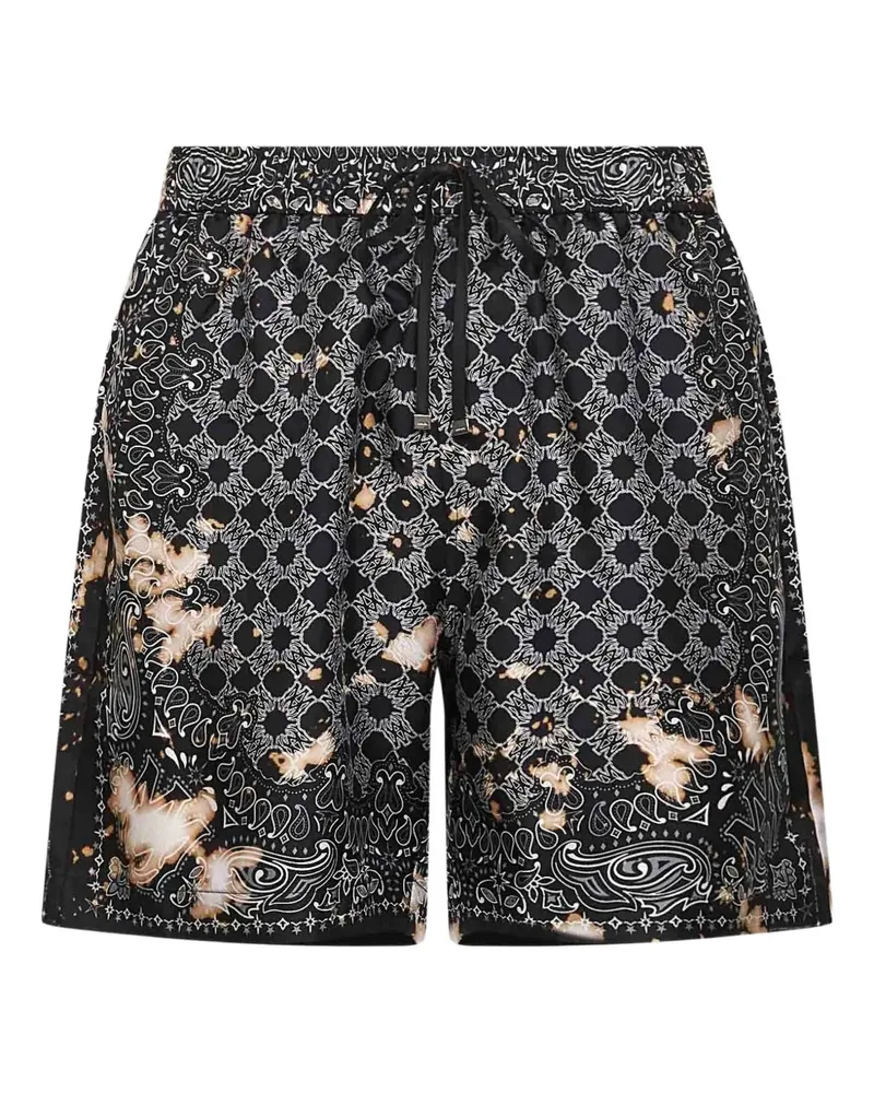 Amiri Shorts mit Bandana-Print - Schwarz Schwarz
