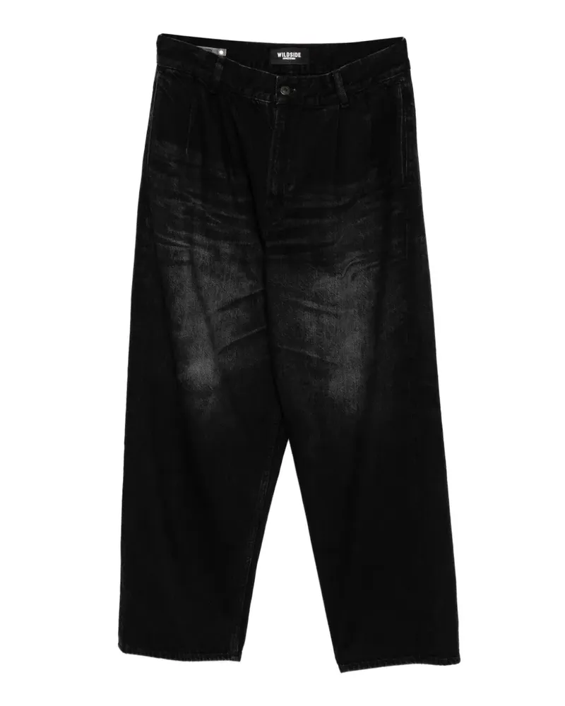 Yohji Yamamoto Wildside x Minedenim denim work pants - Schwarz Schwarz