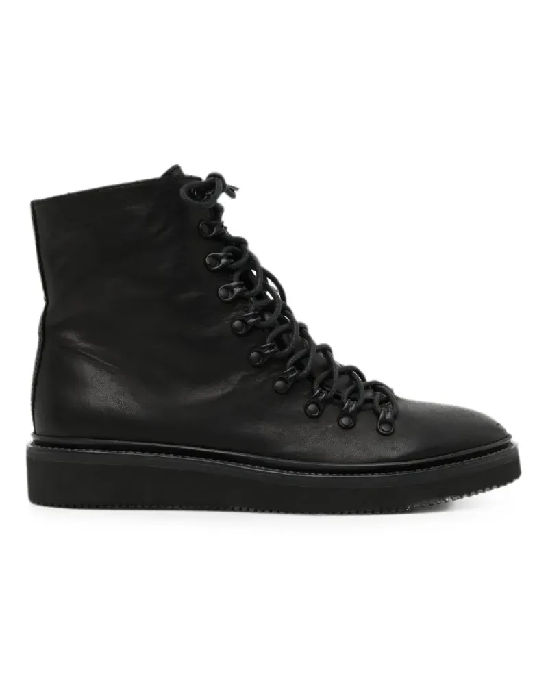 Yohji Yamamoto Hiking-Boots aus Leder - Schwarz Schwarz