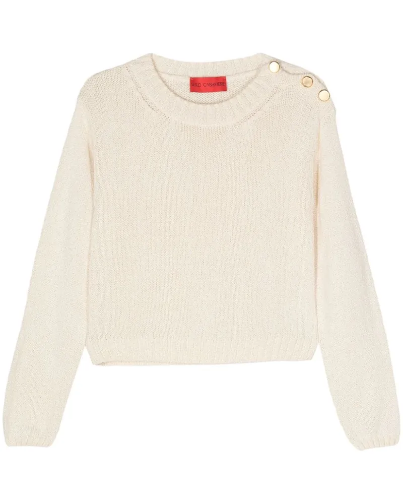 Wild Cashmere Grob gestrickter Dayana Pullover Nude