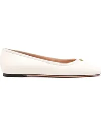 Bally Ballerinas mit Logo-Schild Nude