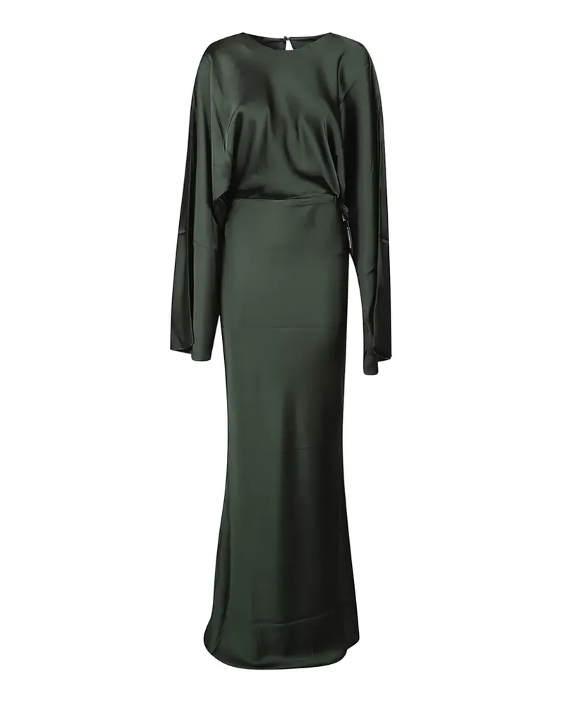 Norma Kamali Reverse Obie long-sleeved maxi dress - Grün Grün