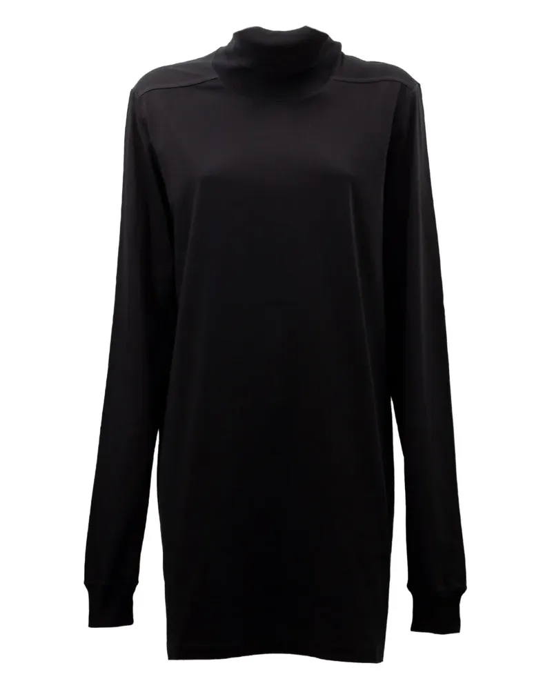 Rick Owens Langarmshirt mit Stehkragen - Schwarz Schwarz