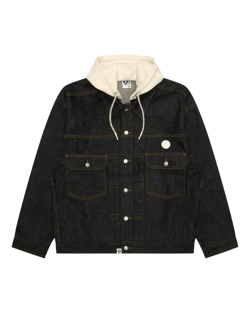 BAPE Kapuzenjacke im Jeans-Look - Blau Blau