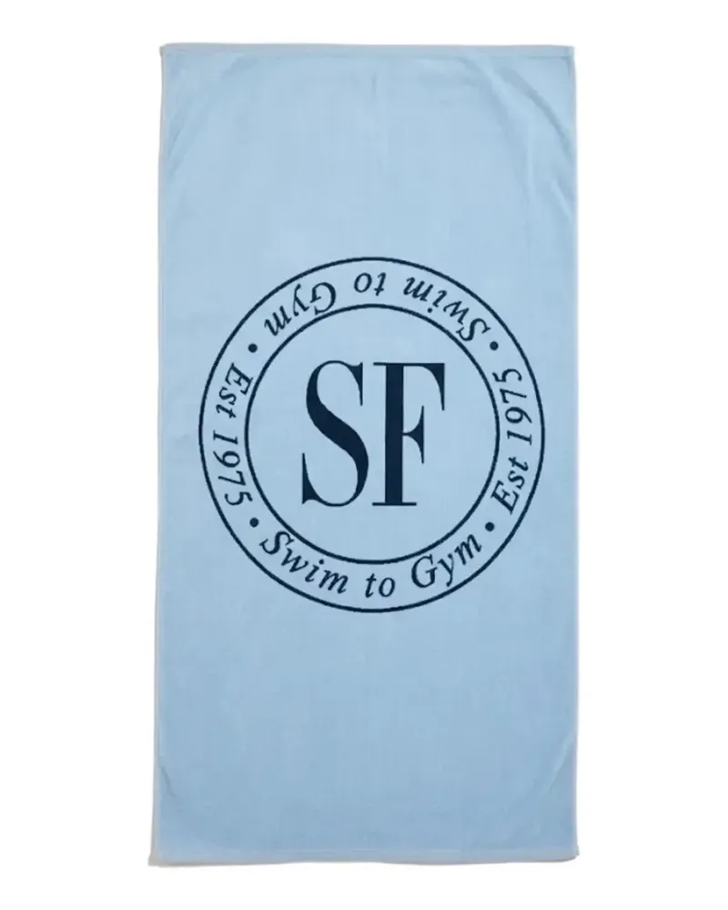 Seafolly Australia logo-print beach towel - Blau Blau