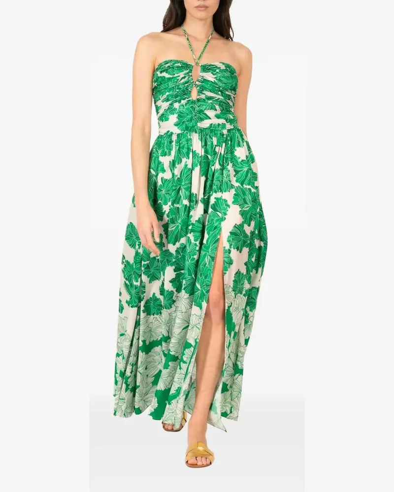 Poupette St Barth Avril Kleid mit Blumenprint - Nude Nude