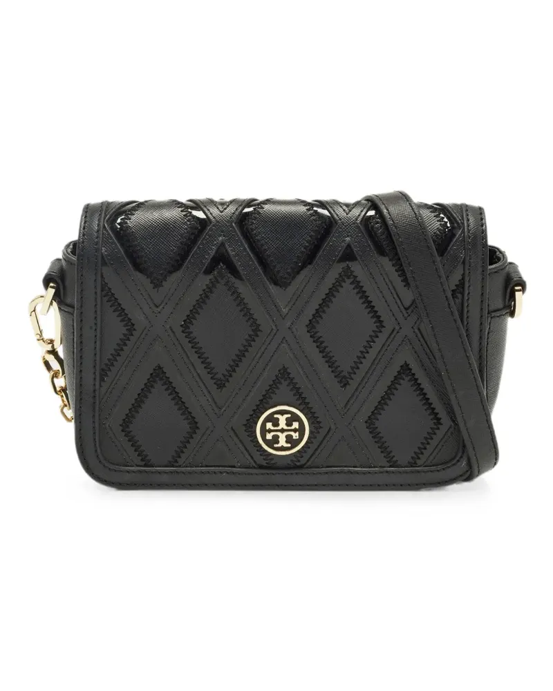 Tory Burch Robinson patchwork crossbody bag - Schwarz Schwarz