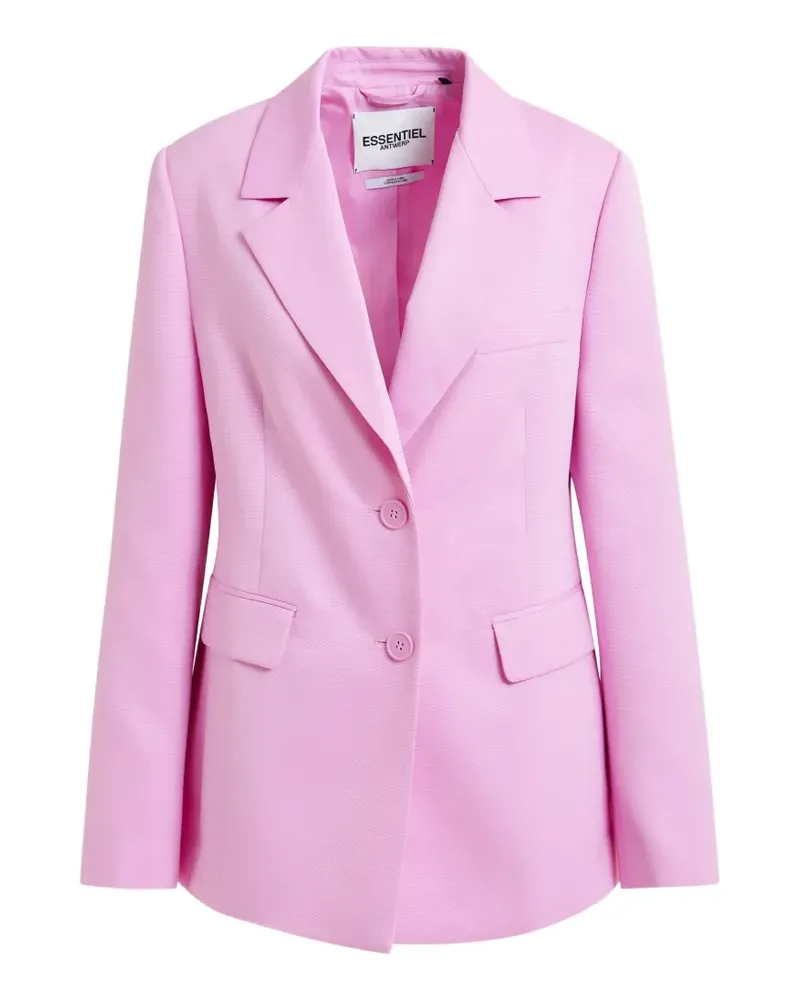 Essentiel Jazer button-fastening notched-lapel blazer - Rosa Rosa