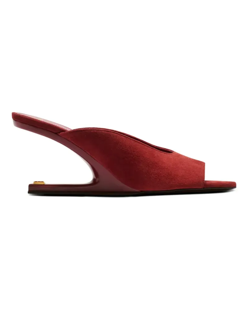 Balmain Sandalen aus Wildleder - Rot Rot