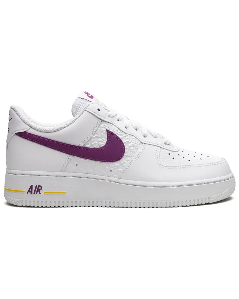 Nike Air Force 1 Low EMB Bold Berry Lakers Sneakers - Weiß Weiß