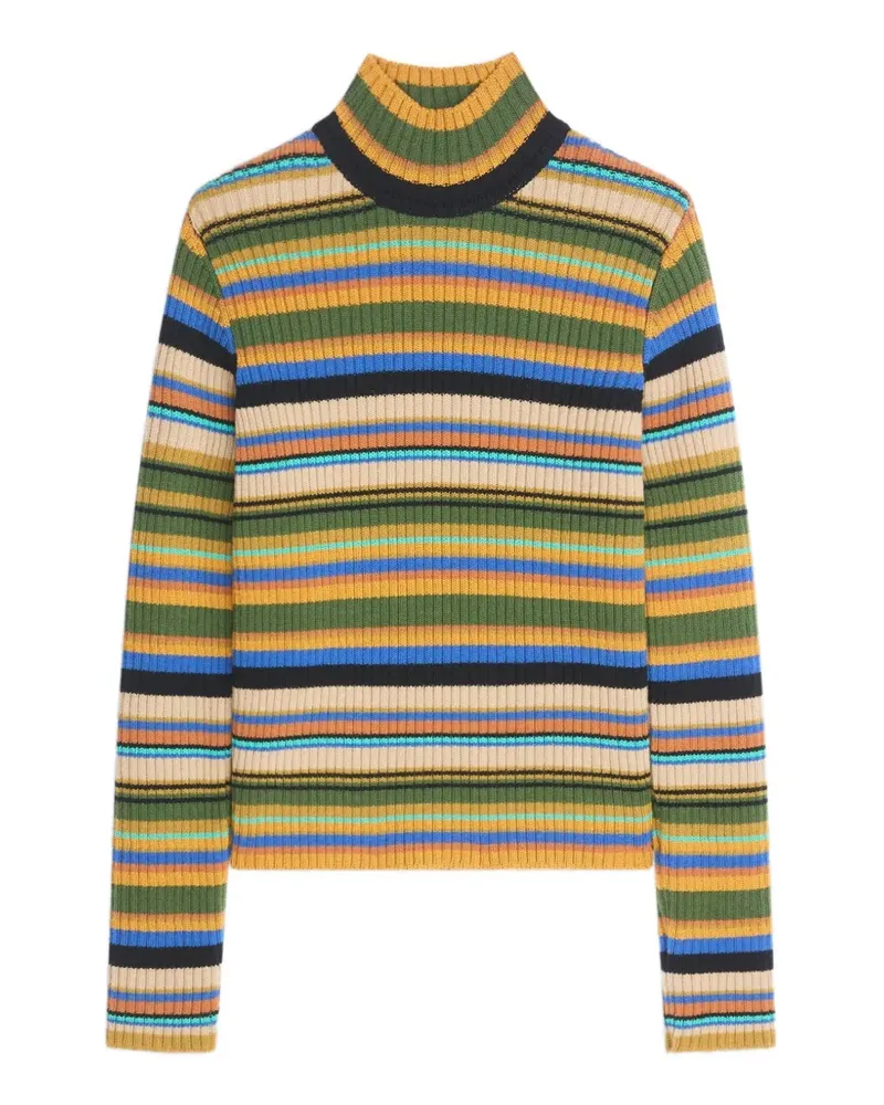 Dries van Noten Gerippter Pullover - Blau Blau