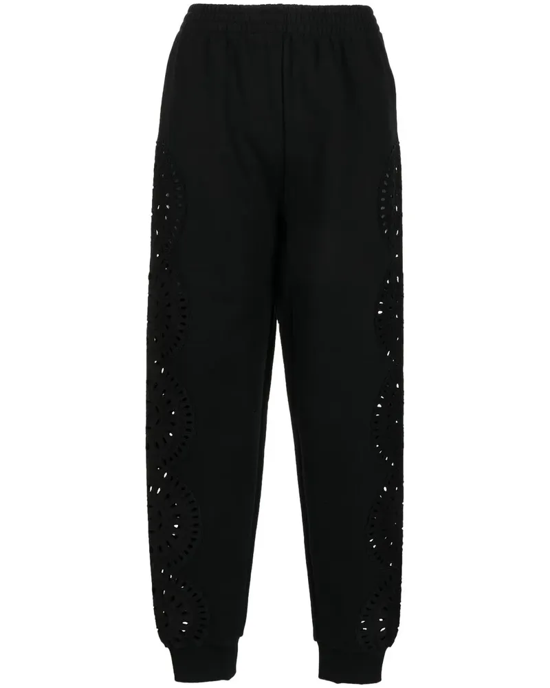 Stella McCartney Gestrickte Hose mit Kordelzug - Schwarz Schwarz