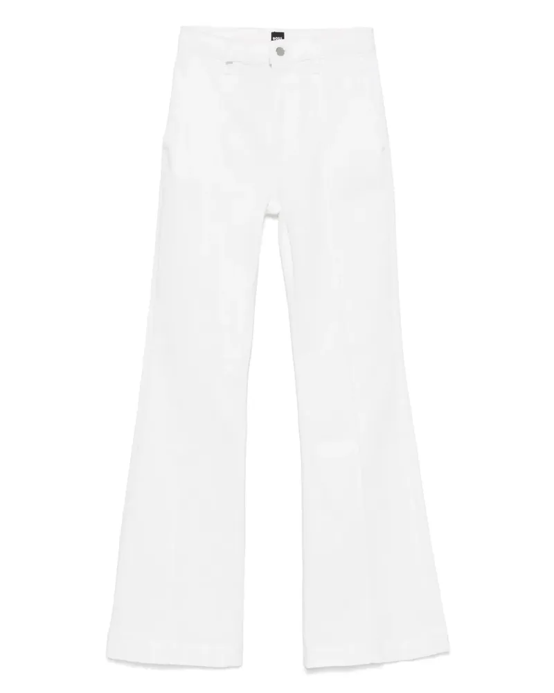 HUGO BOSS Ausgestellte Jeans - Weiß Weiß