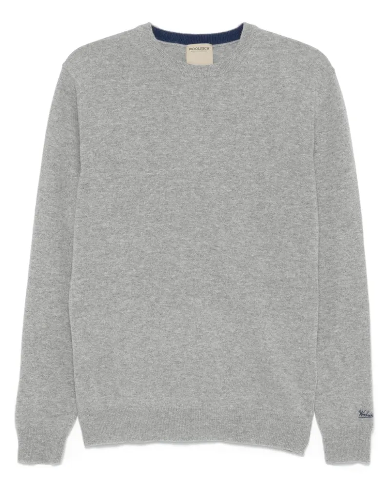 Woolrich Pullover mit Logo-Stickerei - Grau Grau