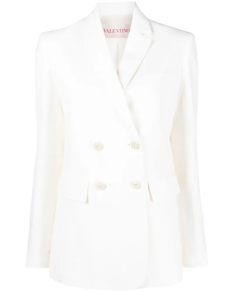 Valentino Garavani Doppelreihiger Blazer - Weiß Weiß