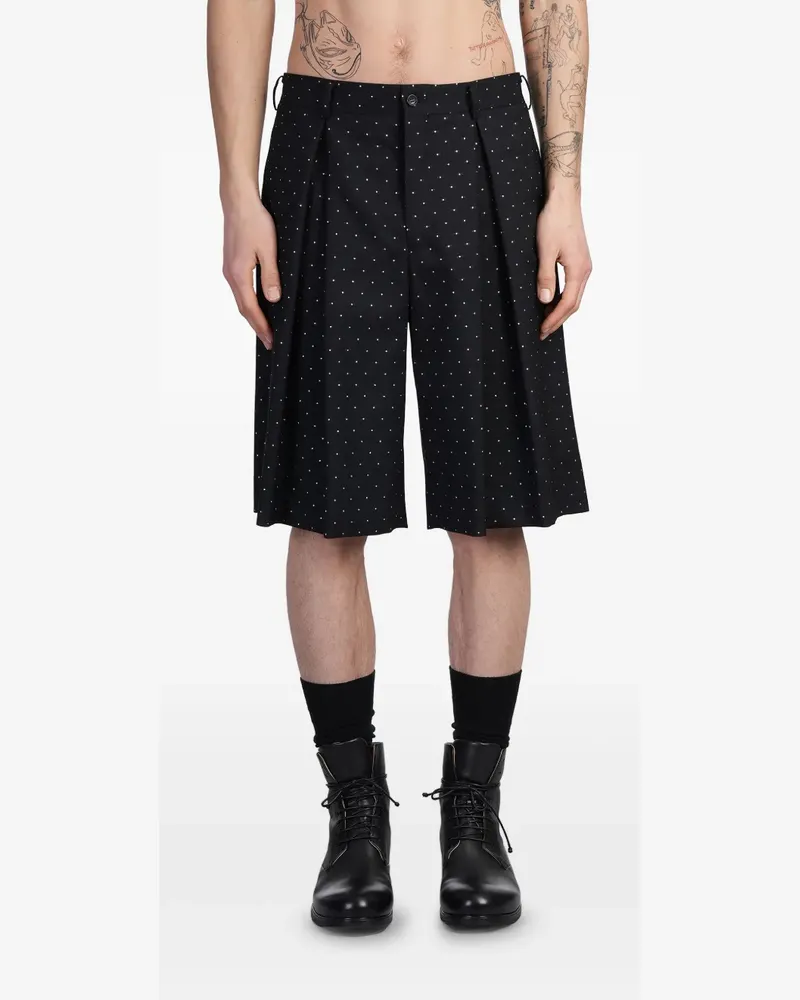 Comme des Garçons Shorts mit Polka Dots - Schwarz Schwarz