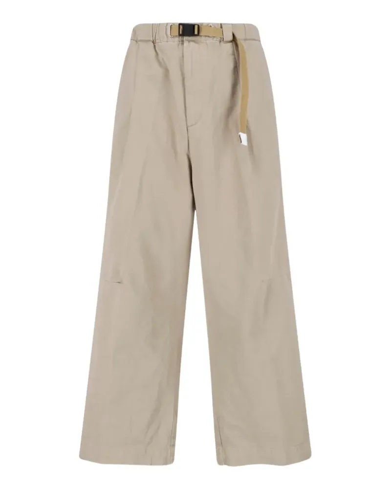 PLAN C belted wide-leg trousers - Nude Nude