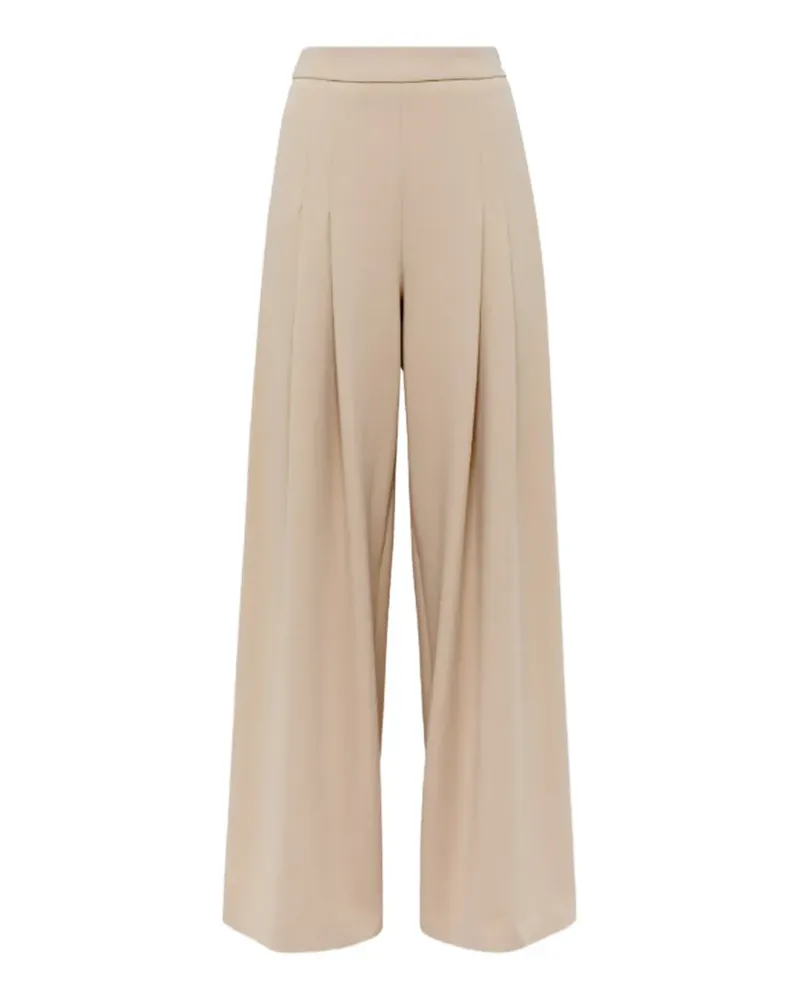 Blumarine Cady pleated trousers - Nude Nude