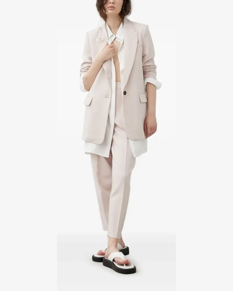 BRUUNS BAZAAR Plissierte Hose - Nude Nude