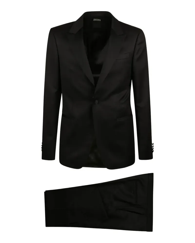 Ermenegildo Zegna single-breasted suit - Schwarz Schwarz