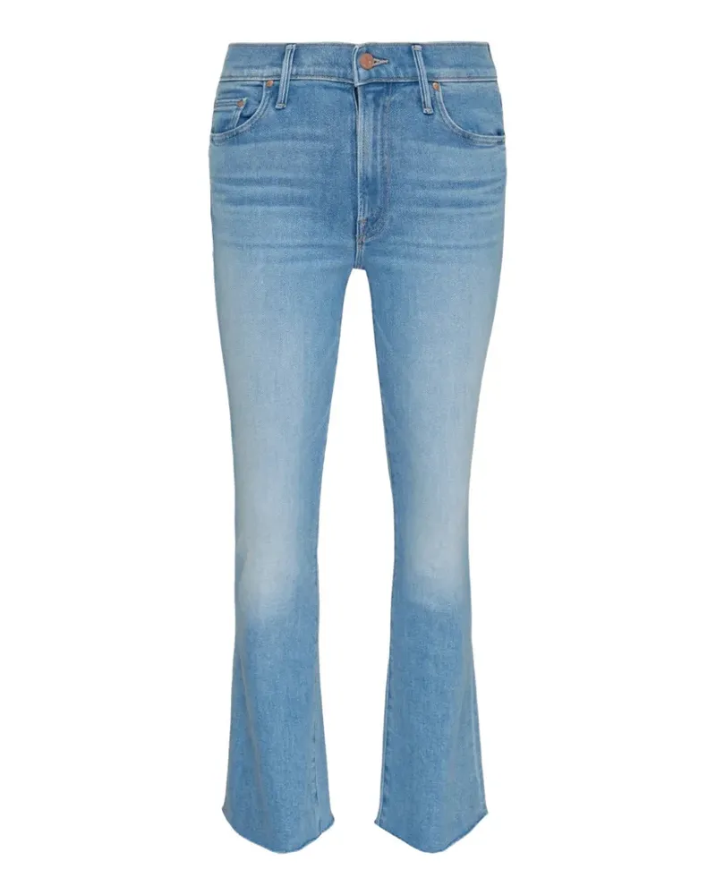 Mother Outsider Flood Jeans mit ausgefranstem Saum - Blau Blau