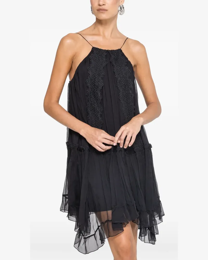 NISSA Kleid mit Spitze - Schwarz Schwarz