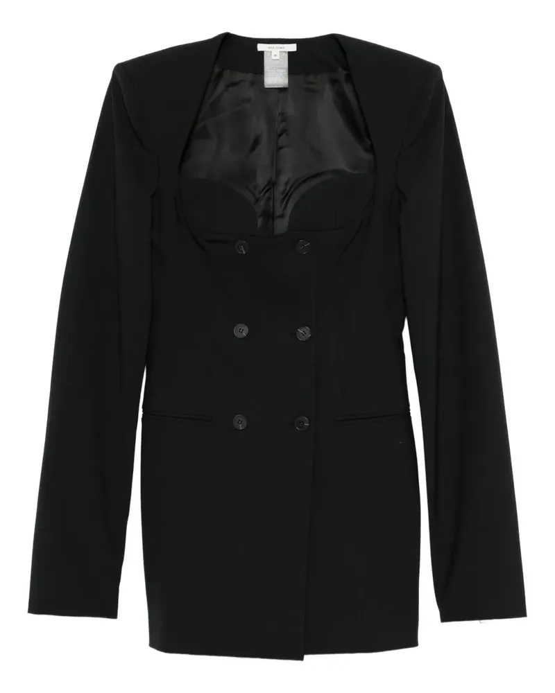 Nensi Dojaka Doppelreihiges Kleid - Schwarz Schwarz