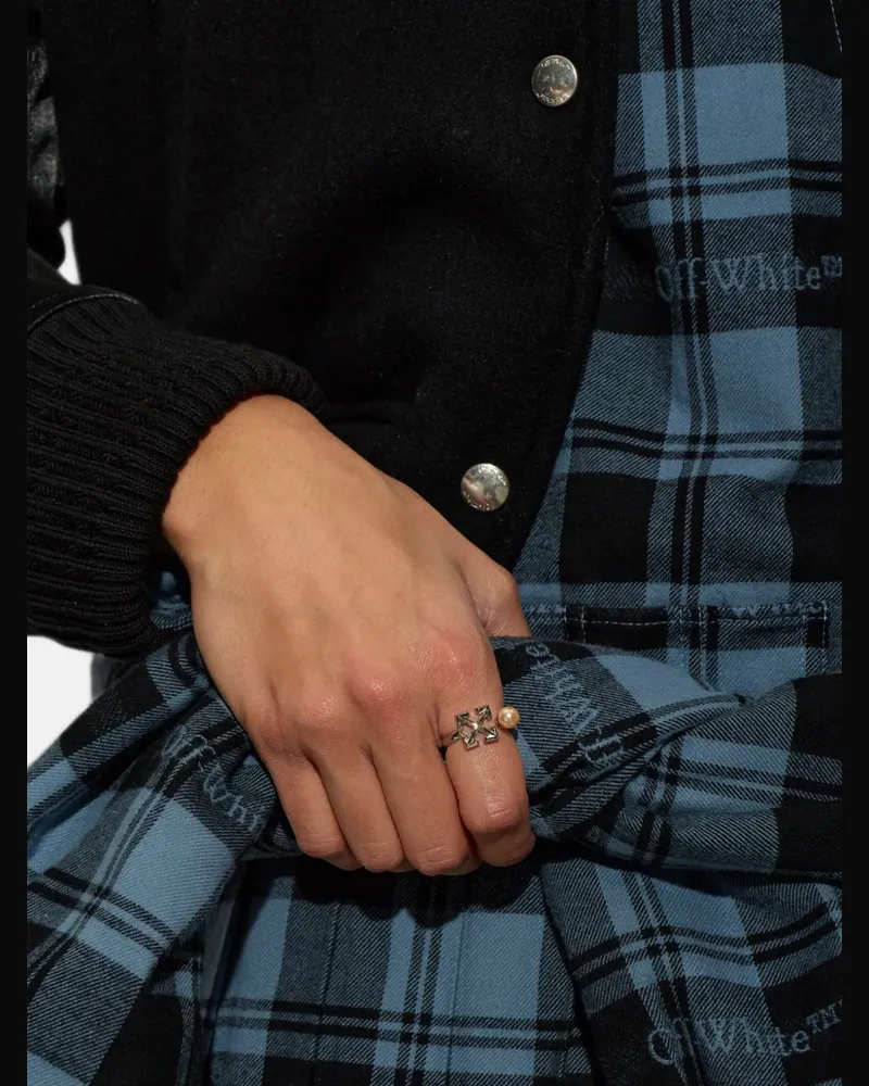OFF-WHITE Arrows ring - Silber Silber