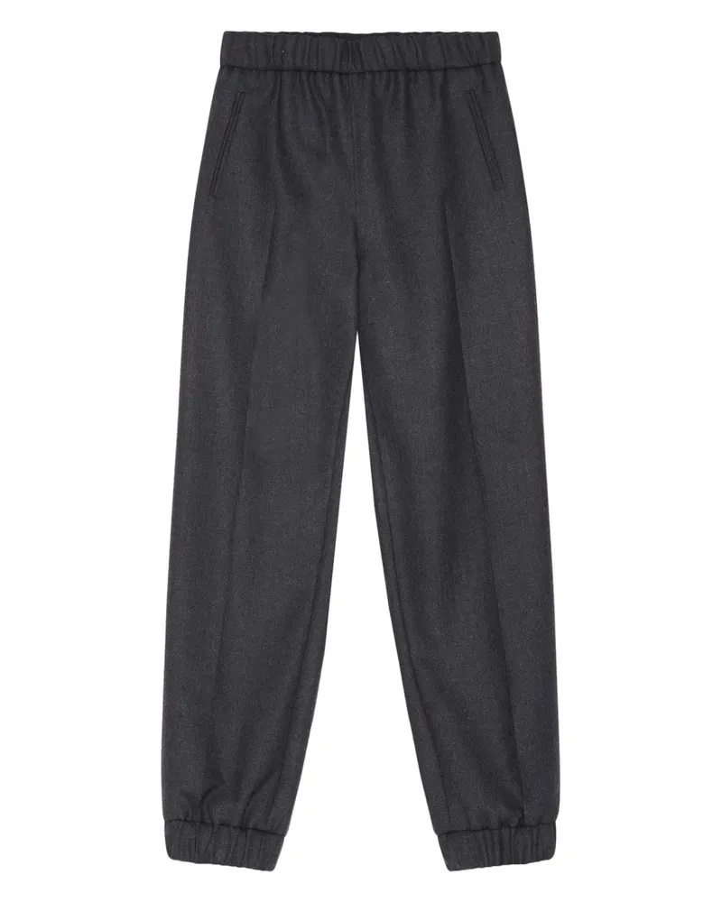 Ganni Hose mit elastischem Bund - Grau Grau